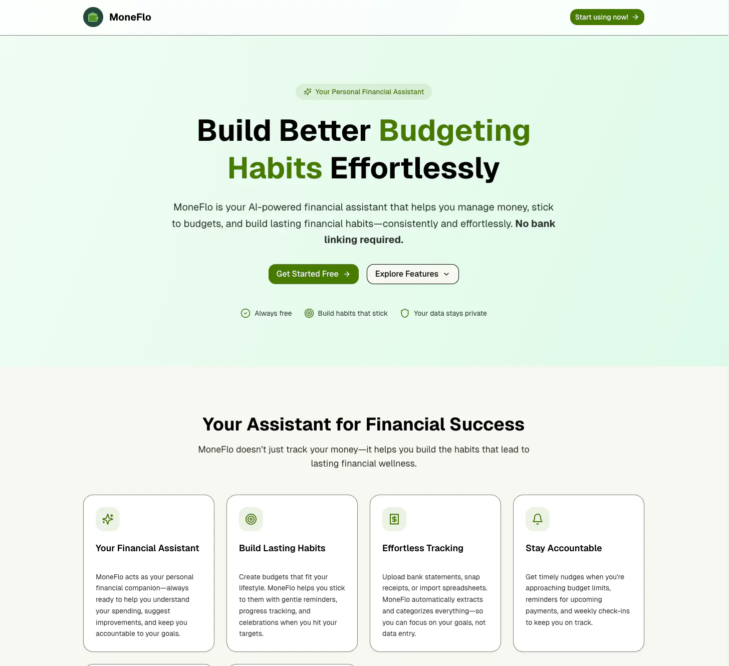 MoneFlo: Your Budgeting Coach