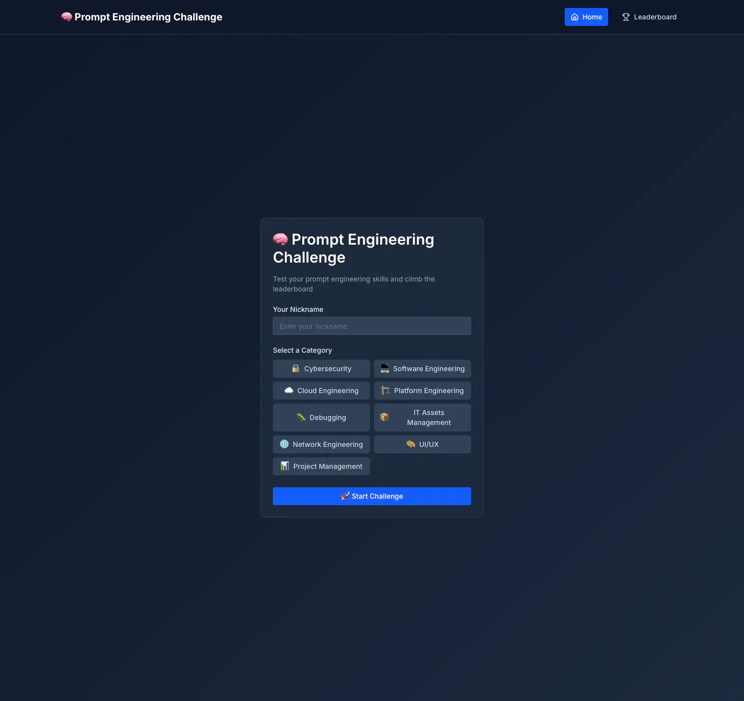 Prompt Engineering Championship